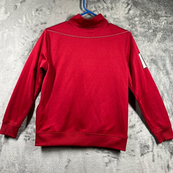 Roots Kids Sweater Youth X-Large Red Full Zip Maple Leaf Canada Pockets Jacket - Picture 4 of 10